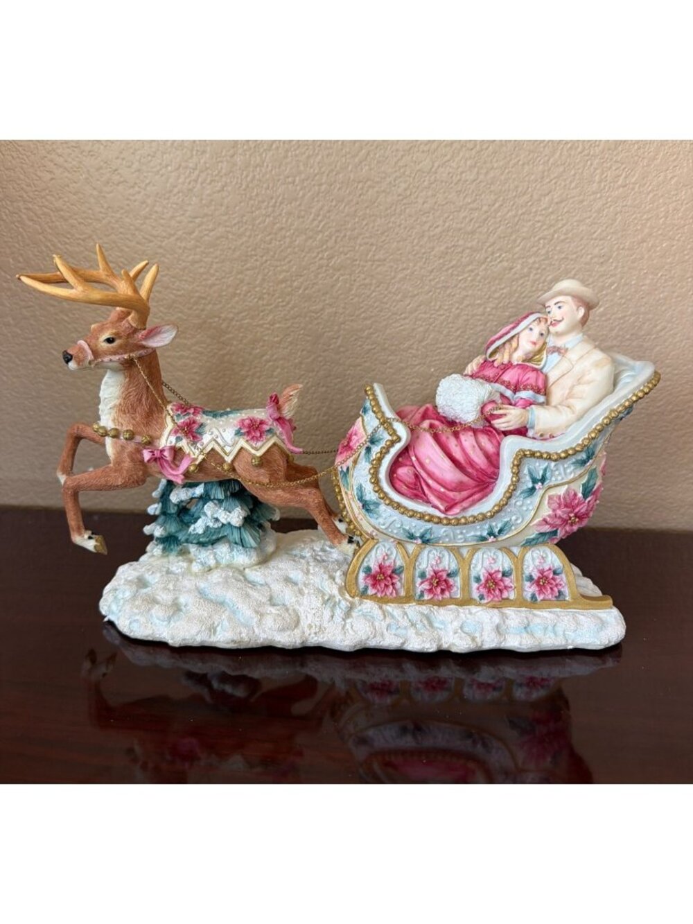 San Francisco Music Box Co. Victorian Sleigh Ride Figurine in Box Ellen Kamysz